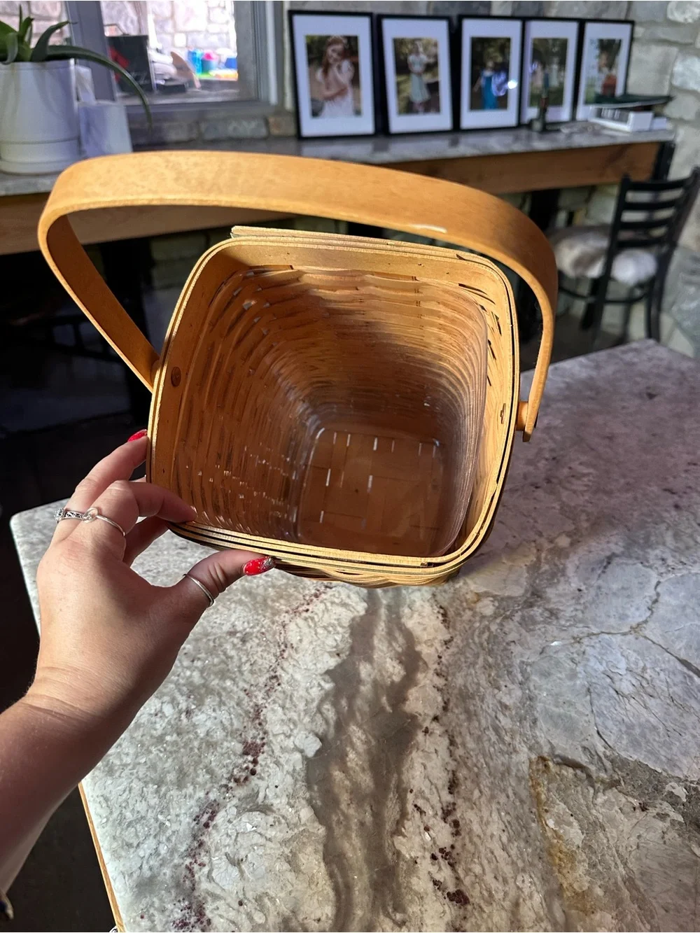 Longaberger handwoven basket